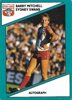 1988 Scanlens VFL #28 Barry Mitchell Front